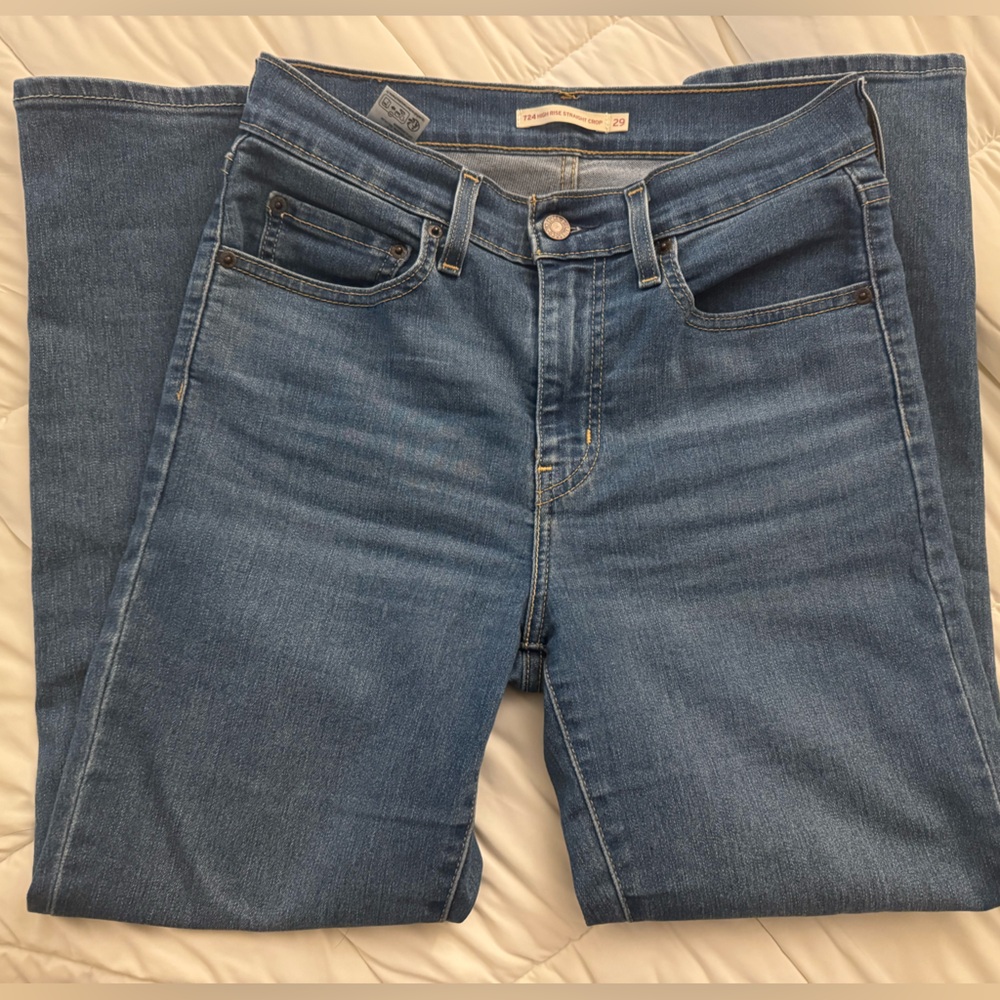 Levi’s 724 high Rise Straight Crop Jeans - Size 29